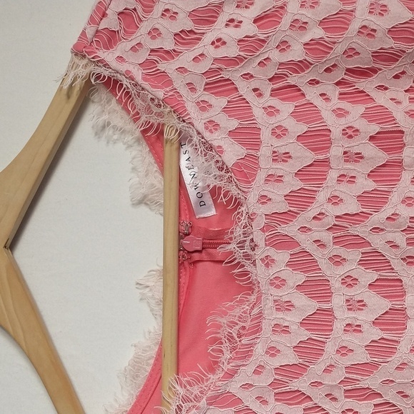 DownEast Fairycore Cottagecore 90's Y2K Grunge Lace Pink Dress Small - Picture 4 of 9